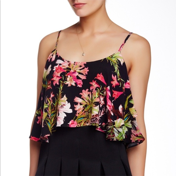 Lovers + Friends Floral Crop Top - Picture 4 of 5